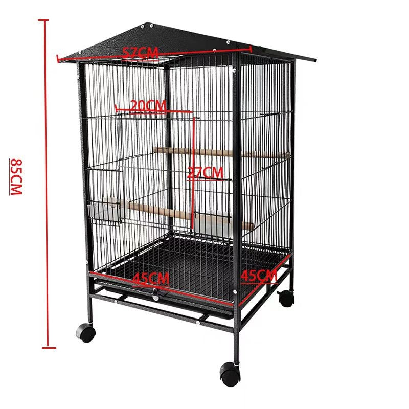 85cm Bird Cage Large Aviary Parrot Perch Budgie Standing