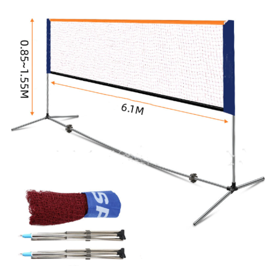 Portable Badminton Net Set 6.1m