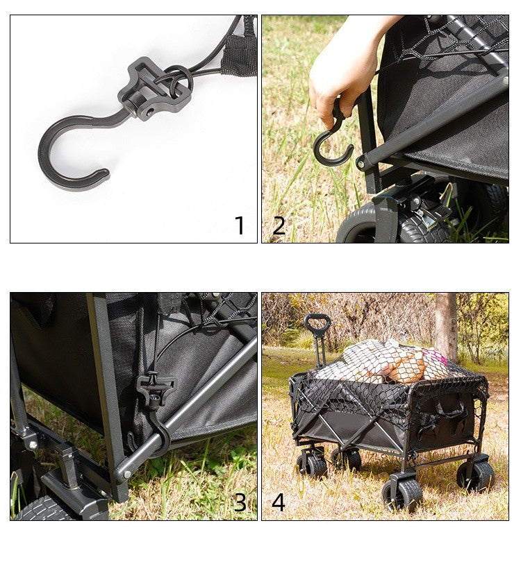 92x76cm Cargo Net for Garden Wagon Cart Nylon Netting Trolley Cart