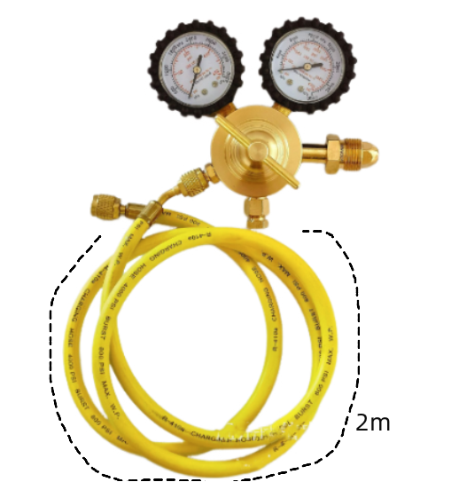 Nitrogen Regulator with 2M Hose