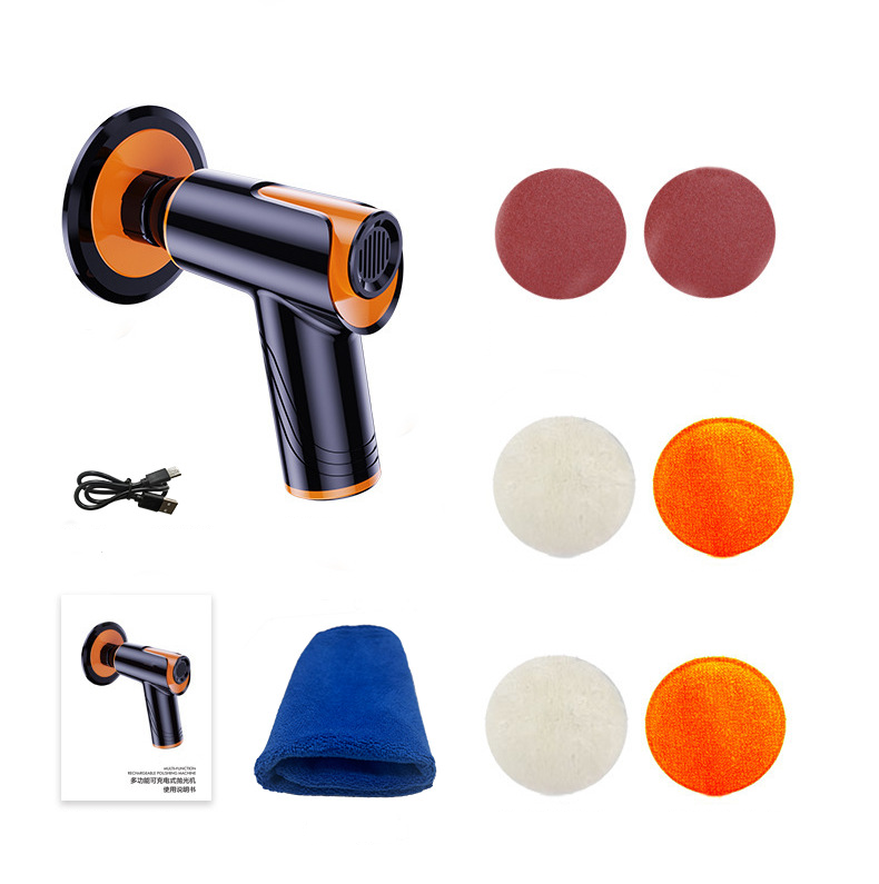Mini Car Polisher Machine Wireless Waxer Sander Buffer 2 Adjustable Speeds NEW