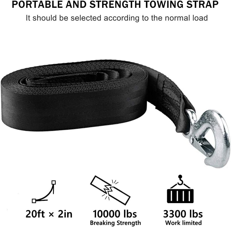 Marine Boat Trailer Hand Winch Strap Replacement Heavy 6M x 50MM Up to 10000lbs