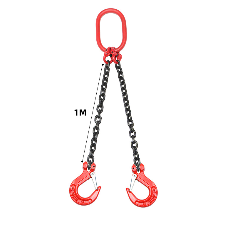 1m Heavy Duty Lifting Chain Sling Lifts 1 Ton With 2 Legs