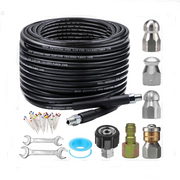 Sewer Jetter Nozzles Kit 30m Drain Cleaning Hose