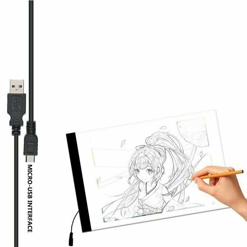 A4 LED Drawing Board Light Box Tracing Pad Copy