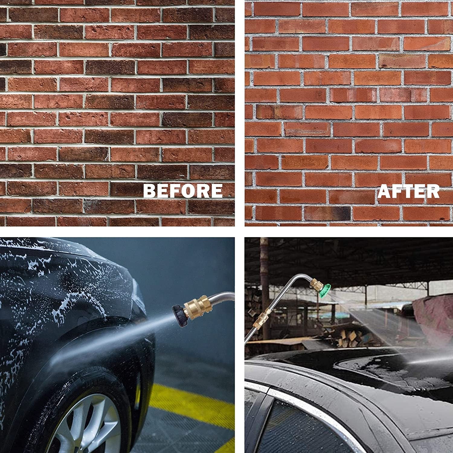 Tool Pressure Washer Extension Wand Upgrade Power Washer Lance with 5 Tips