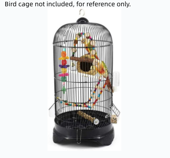 10PCS Parrot Hanging Swing Bird Toy Harness Cage Ladder Parakeet