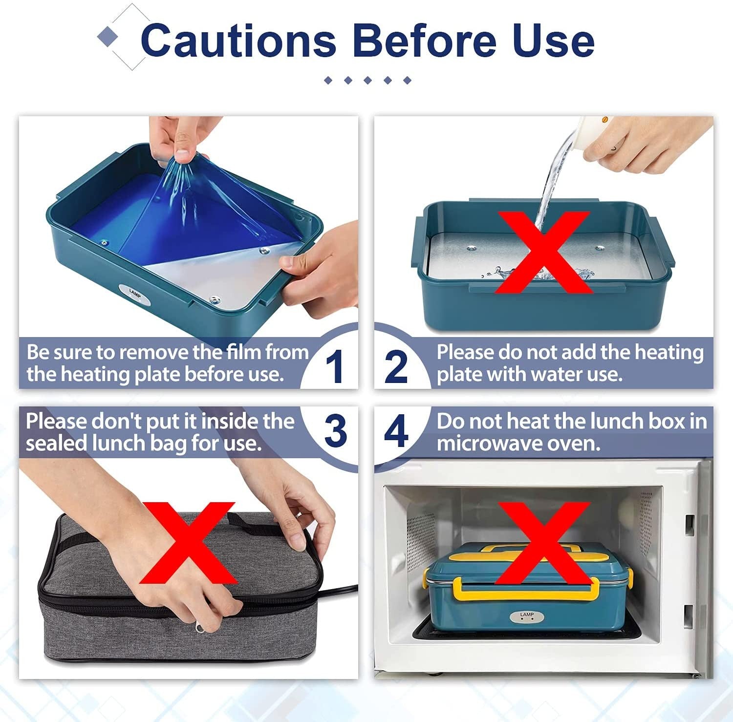 Electric Heated Lunch Box 12V/24V/240V