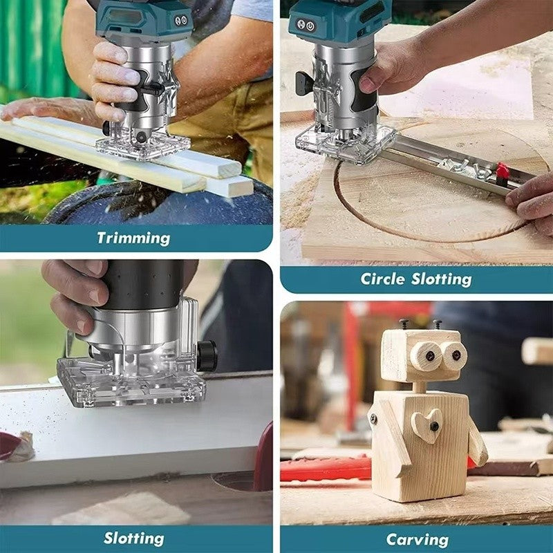 Cordless Wood Trimmer Router Compact Brushless Tool For Makita 18V Battery