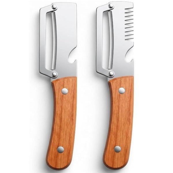 2xMulti-Functional Vegetable Peeler for Kitchen Fruit Peeler Knife Bottle Opener