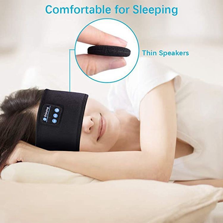 Wireless Bluetooth 5.0 Stereo Eye Mask Headphones Earphone Sleep Music Headband