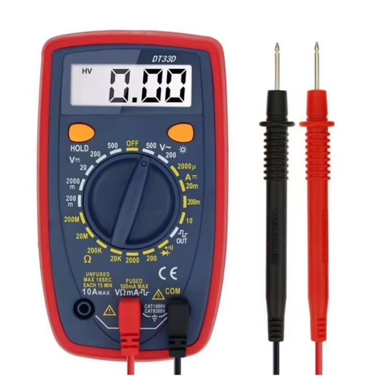 Digital Multimeter DT33D V2.0 Square Wave Data Hold Backlight AC/DC