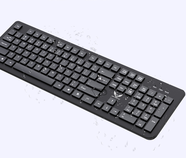 2.4G Wireless Keyboard and Mouse Combo – Slim Chocolate Keycap – Black