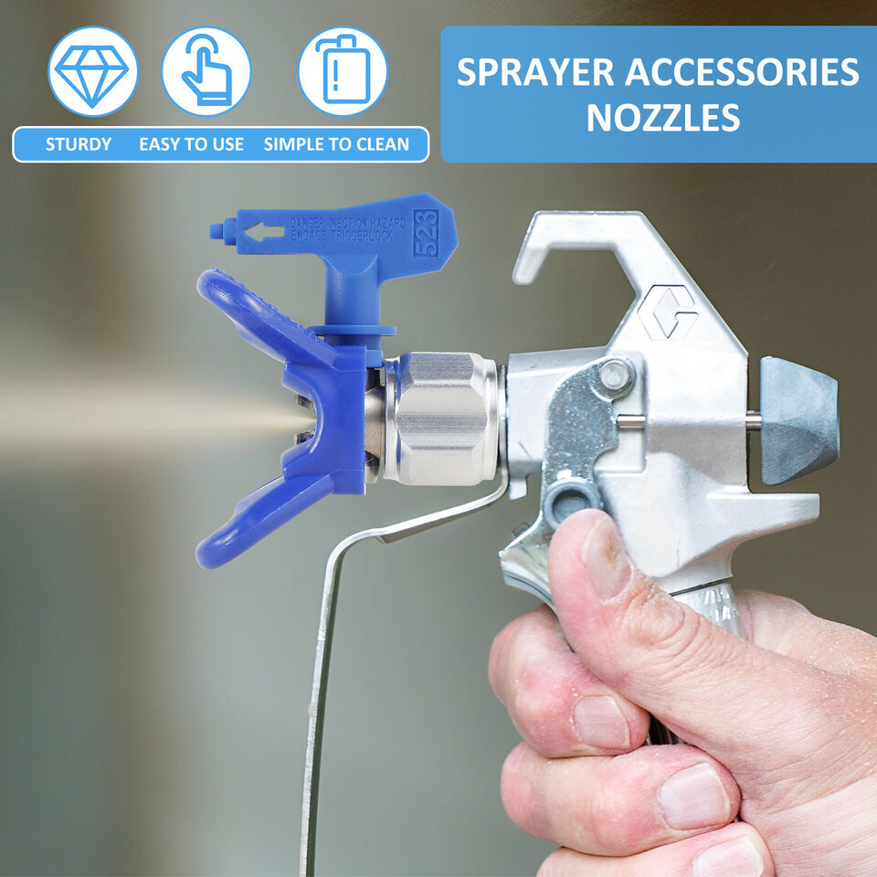 Airless Paint Sprayer Tips Reversible Spray Gun Nozzle Filters Machine Replace