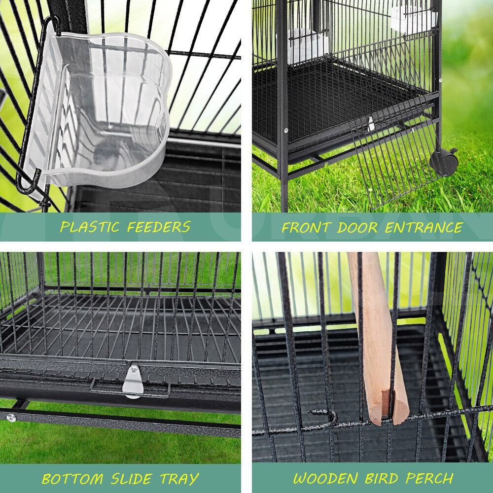 85cm Bird Cage Large Aviary Parrot Perch Budgie Standing