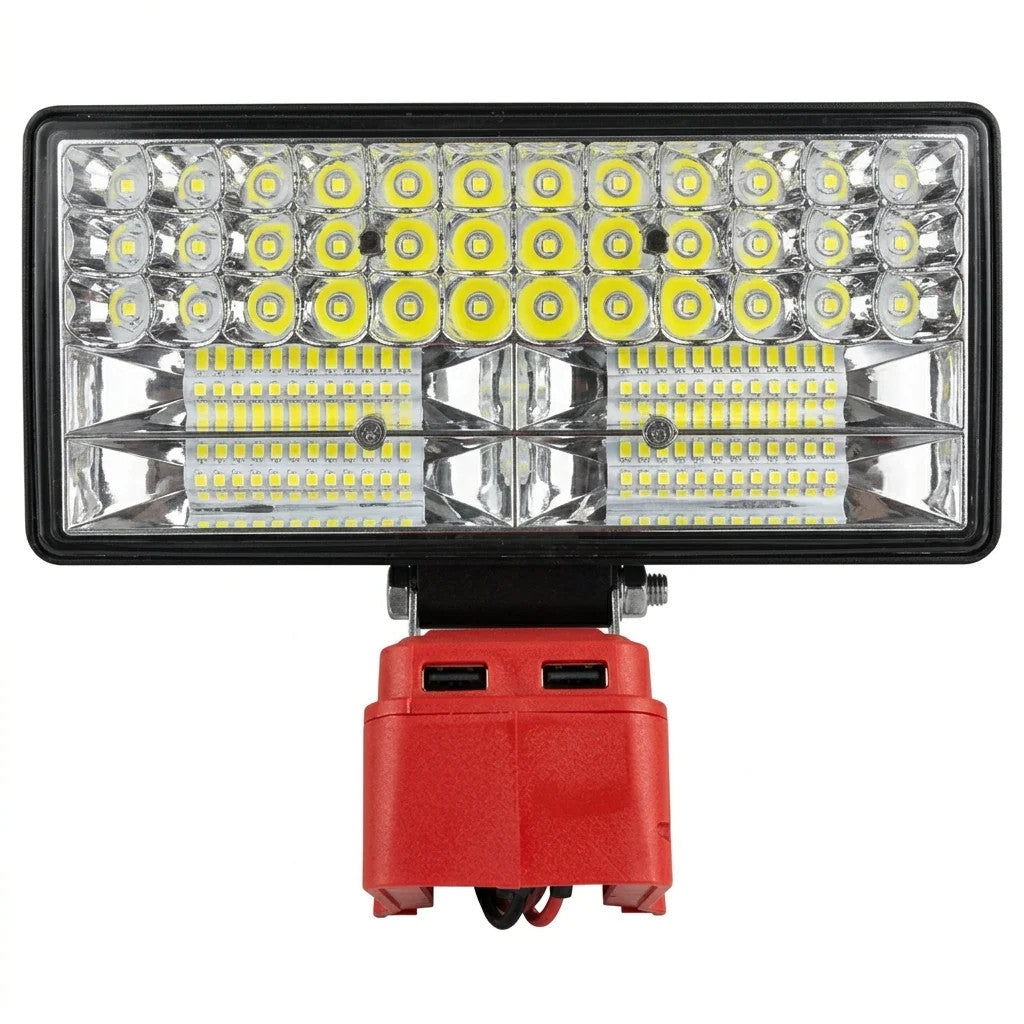 8 Inch Wireless LED Work Light Portable Flood Light Fit Milwaukee 18V Battery