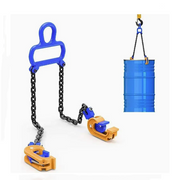 1T Capacity Drum Lifting Clamps with Steel Chain, Engine Hoist Sling Clamps