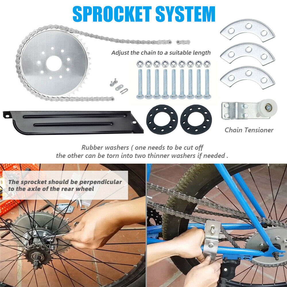 100cc Motorised Motorized Bicycle Push Bike 2 Stroke Motor Engine Kit Petrol Set