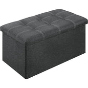 Folding Storage Ottoman Bench