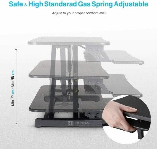 Laptop PC Monitor Computer Workstation Desk Table Converter Height Adjustable