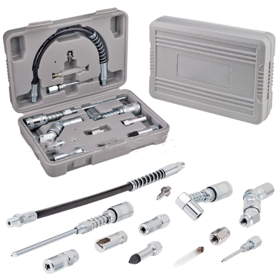 12PCS Grease Gun Accessory Set with Durable Storage Case