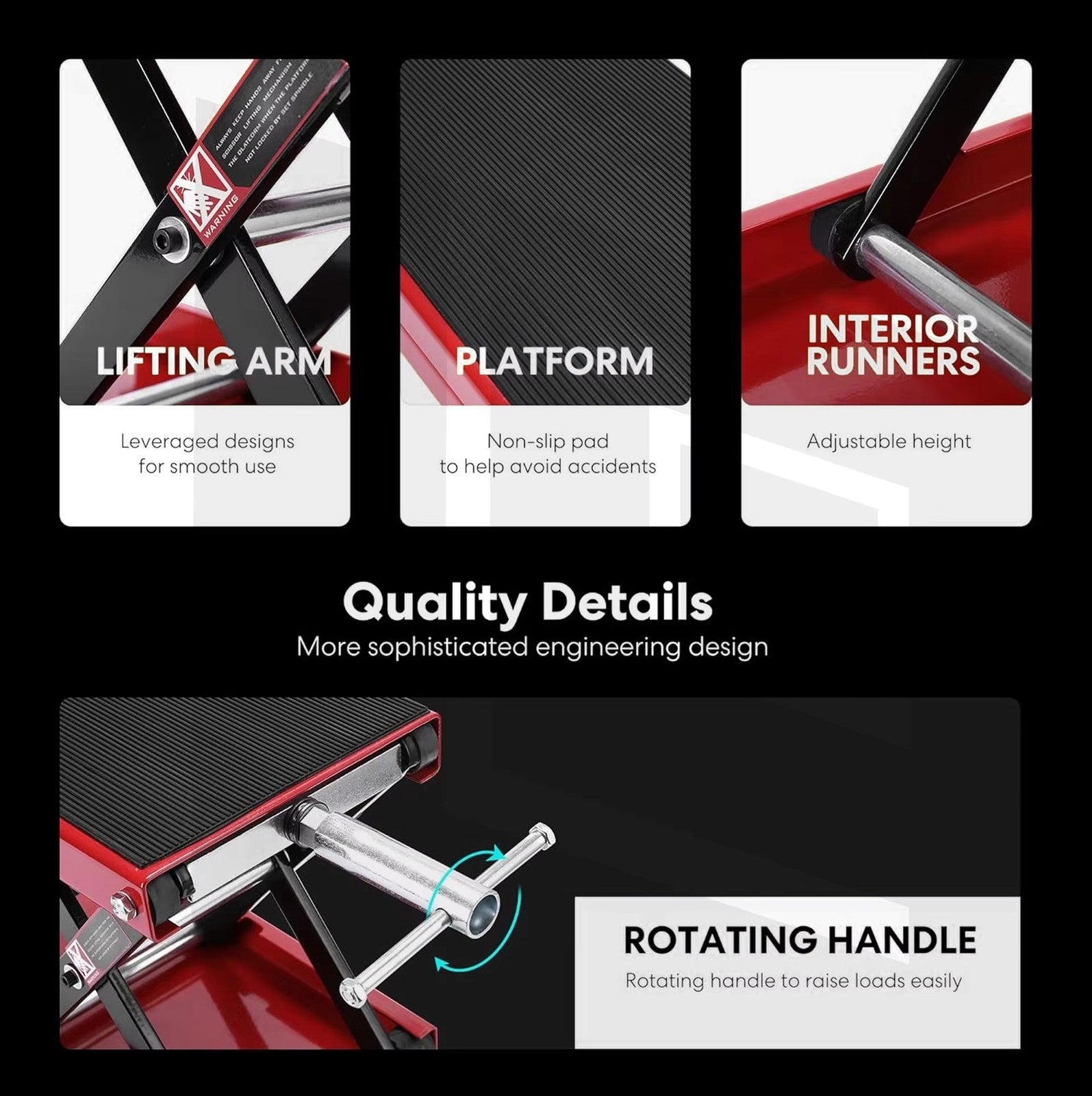 Motorcycle Scissor Lift Stand Motorbike Lift Working Bench