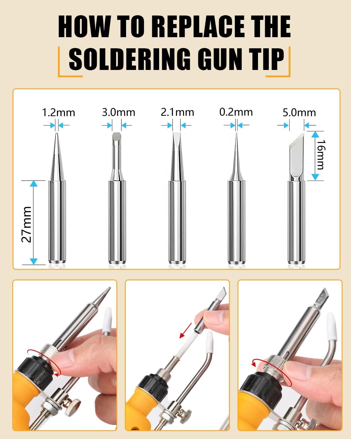 Soldering Iron Gun for Dewalt 18V Battery Cordless Soldering Iron Kit 75W