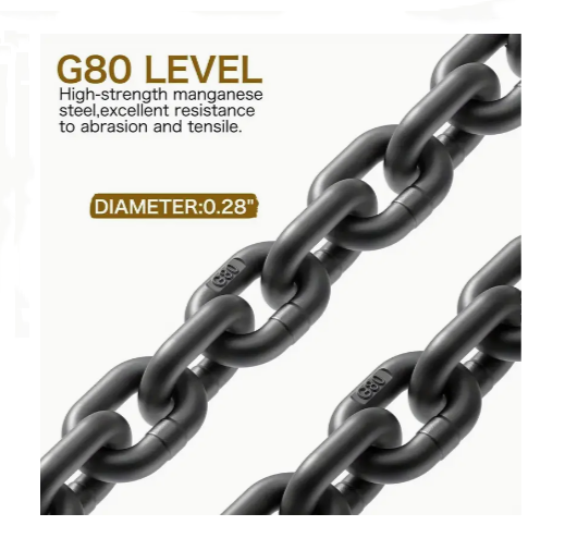 1T Capacity Drum Lifting Clamps with Steel Chain, Engine Hoist Sling Clamps