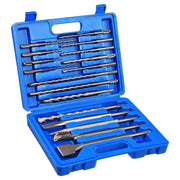 Rotary Hammer Drill Bits Set & Chisels Concrete Masonry Hole Tool 17pcs