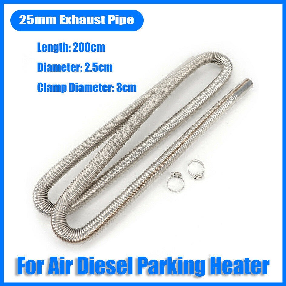 200cm Diesel Heater Exhaust Pipe Stainles Steel Hose