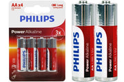 Philips AA Alkaline Batteries 1.5V LR6 4 Pack