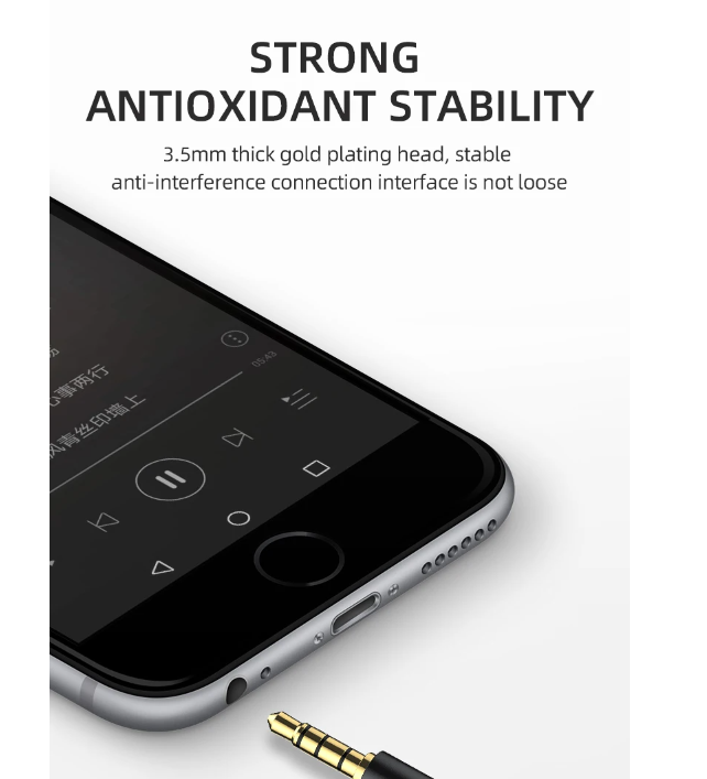 3.5mm Aux Cable Male to Female 1M