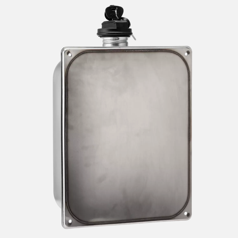 8L Diesel Air Heater Fuel Tank Oil with Lock 2 Keys Stainless Steel