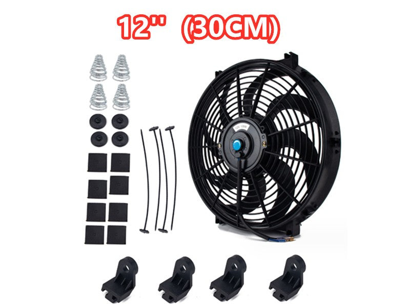 30cm 12inch Radiator Cooling Fan 12V 80W