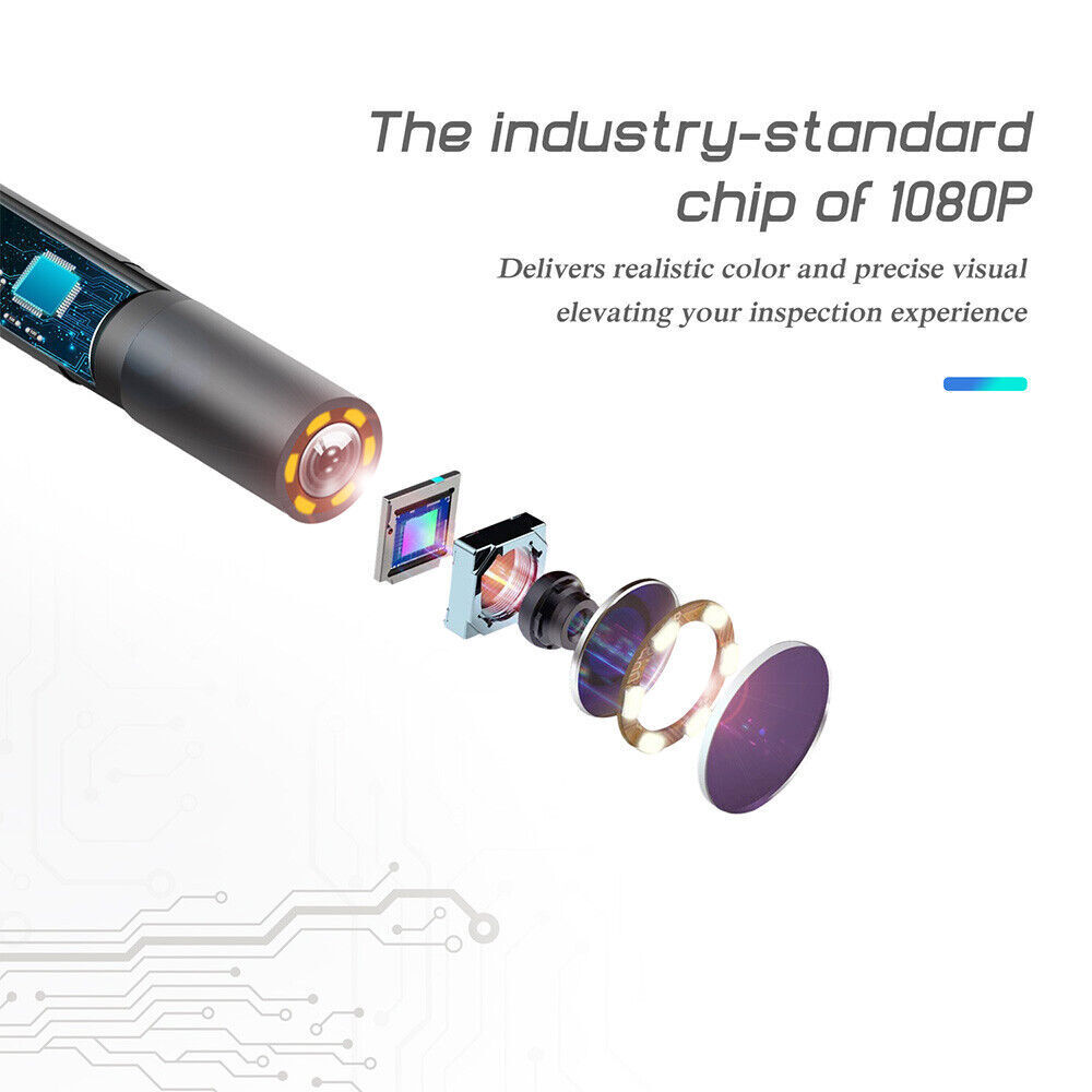 Industrial Endoscope Camera 1080P HD 4.3" LCD Screen Borescope Inspection Camera