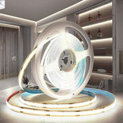 12V COB LED Strip Lights 10M 6000K Cool White 8mm Width LED Strips