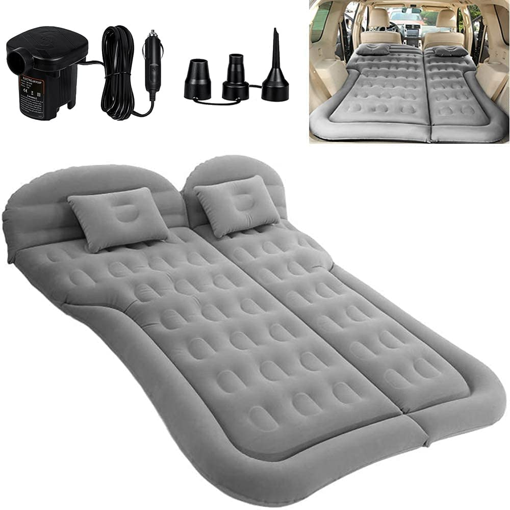 Cars Inflatable Bed SUV Auto Camping Mattress Rear Row Back Seat Travel Sleeping