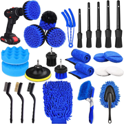 26Pcs Car Detailing Brush Set Car Detailing Kit Auto Detailing Drill Brush Set