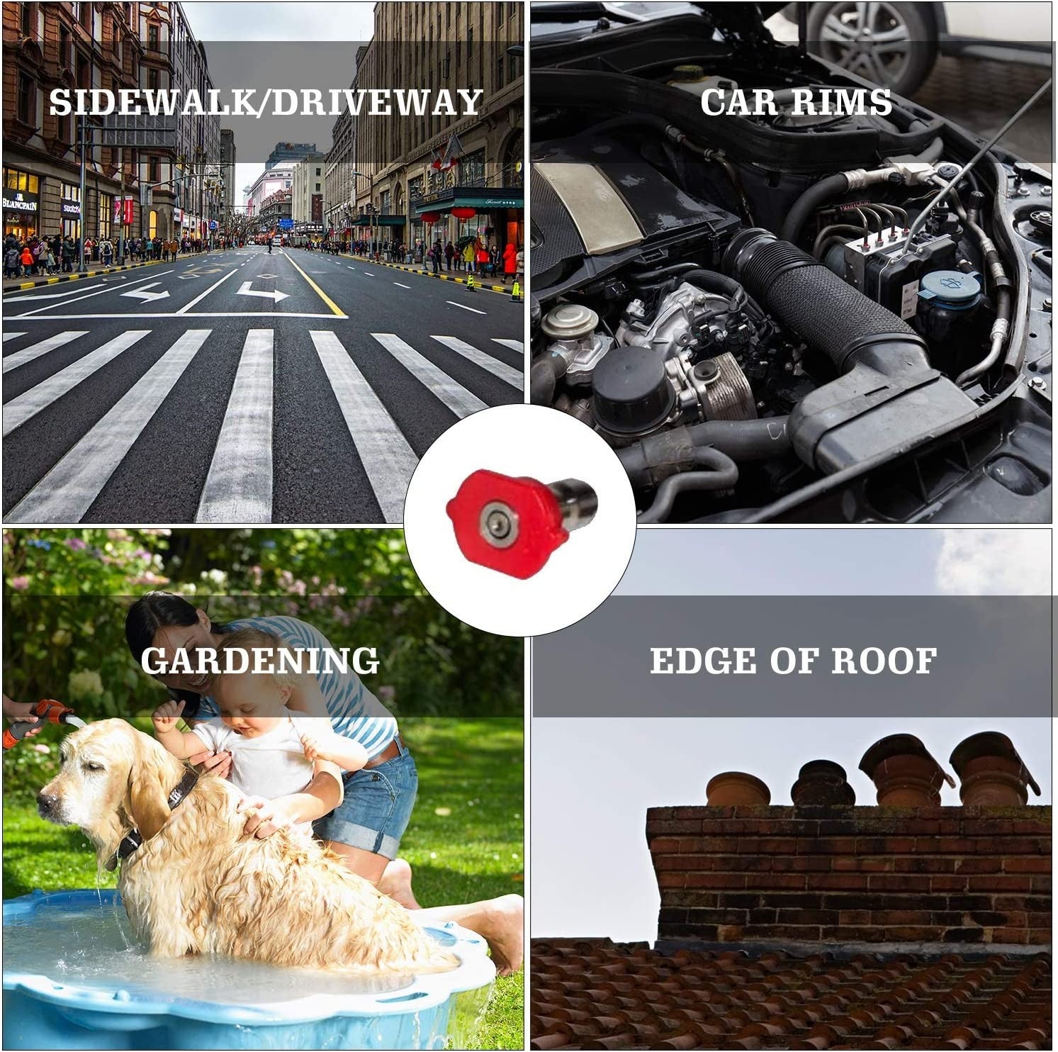 Tool Pressure Washer Extension Wand Upgrade Power Washer Lance with 5 Tips