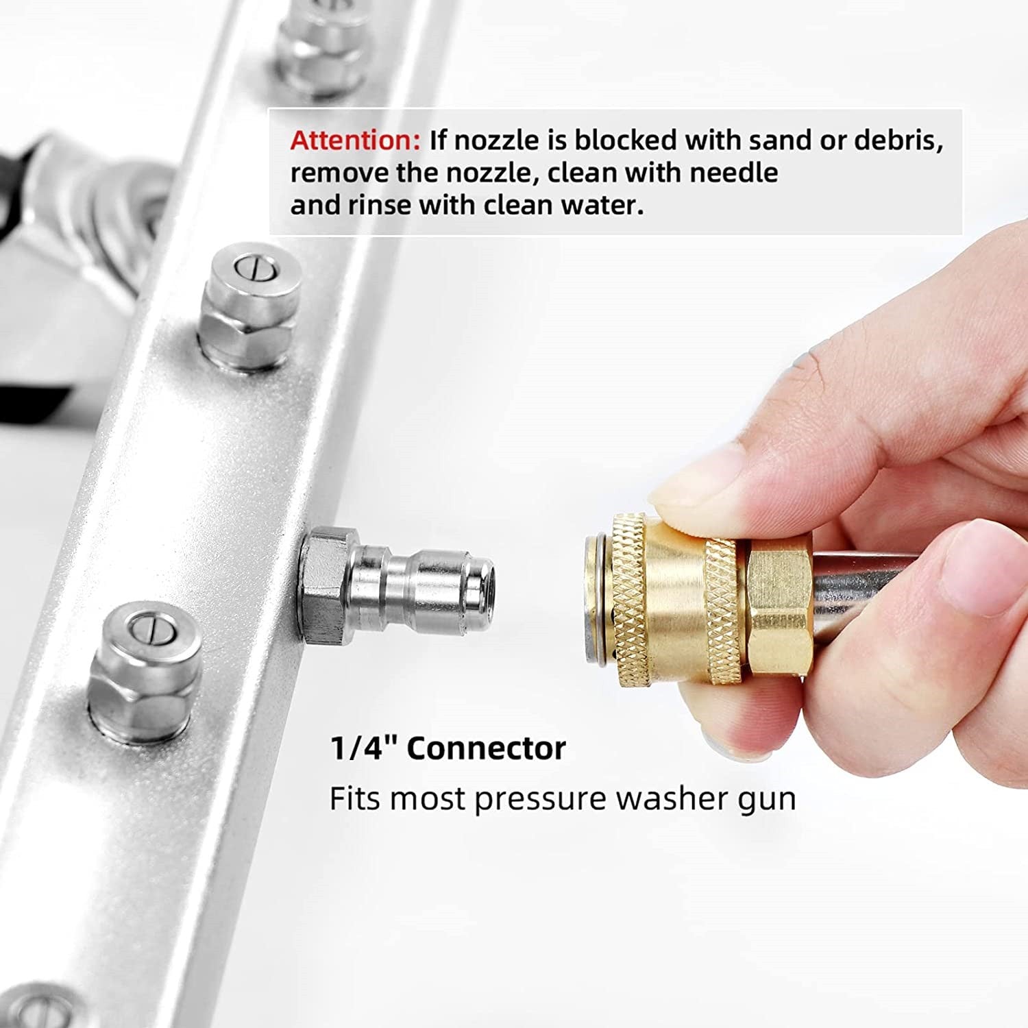 4000Psi Pressure Washer Undercarriage Water Spray Broom Chassis Cleaner Tool