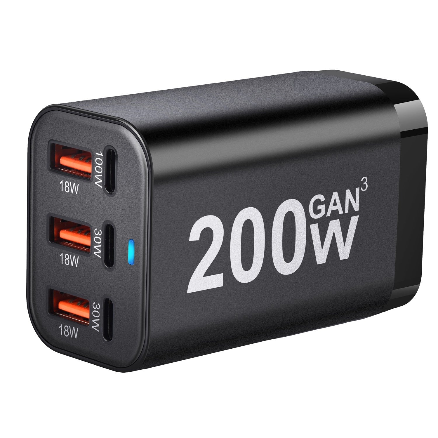200W USB C GaN III Super Fast PD Wall Charger Charging Station