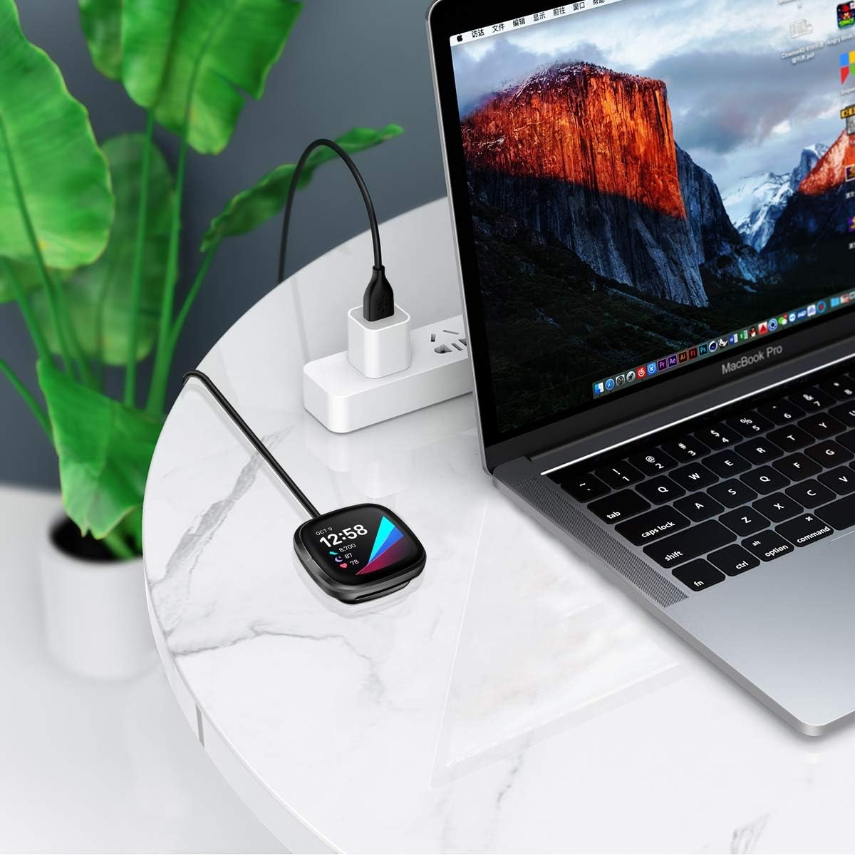 Fitbit Versa 3 / Versa 4 / Sense / Sense 2 Charger Cable 30cm