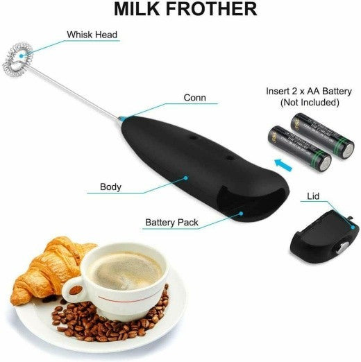 Milk Frother Without Stand Foam Maker Hand Blender for Coffee Mixer Kitchen Tool