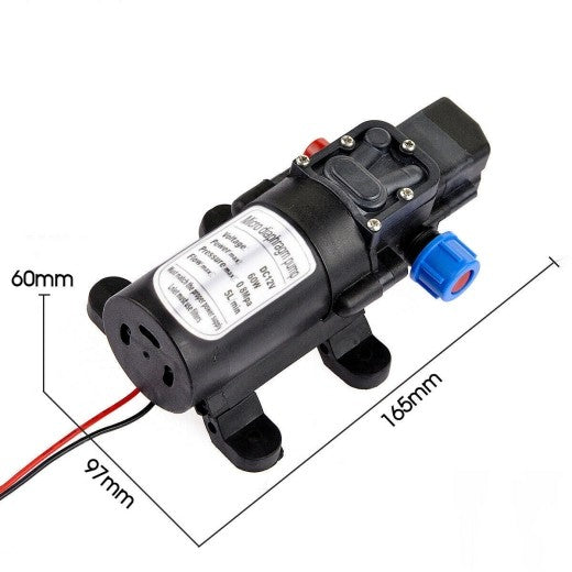 60W 12V 80PSI Water Pump High Pressure 5L/Min