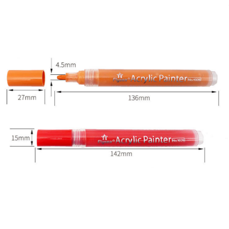 24 Acrylic Paint Pens For Rock Painting Stone Ceramic Glass Rock Markers