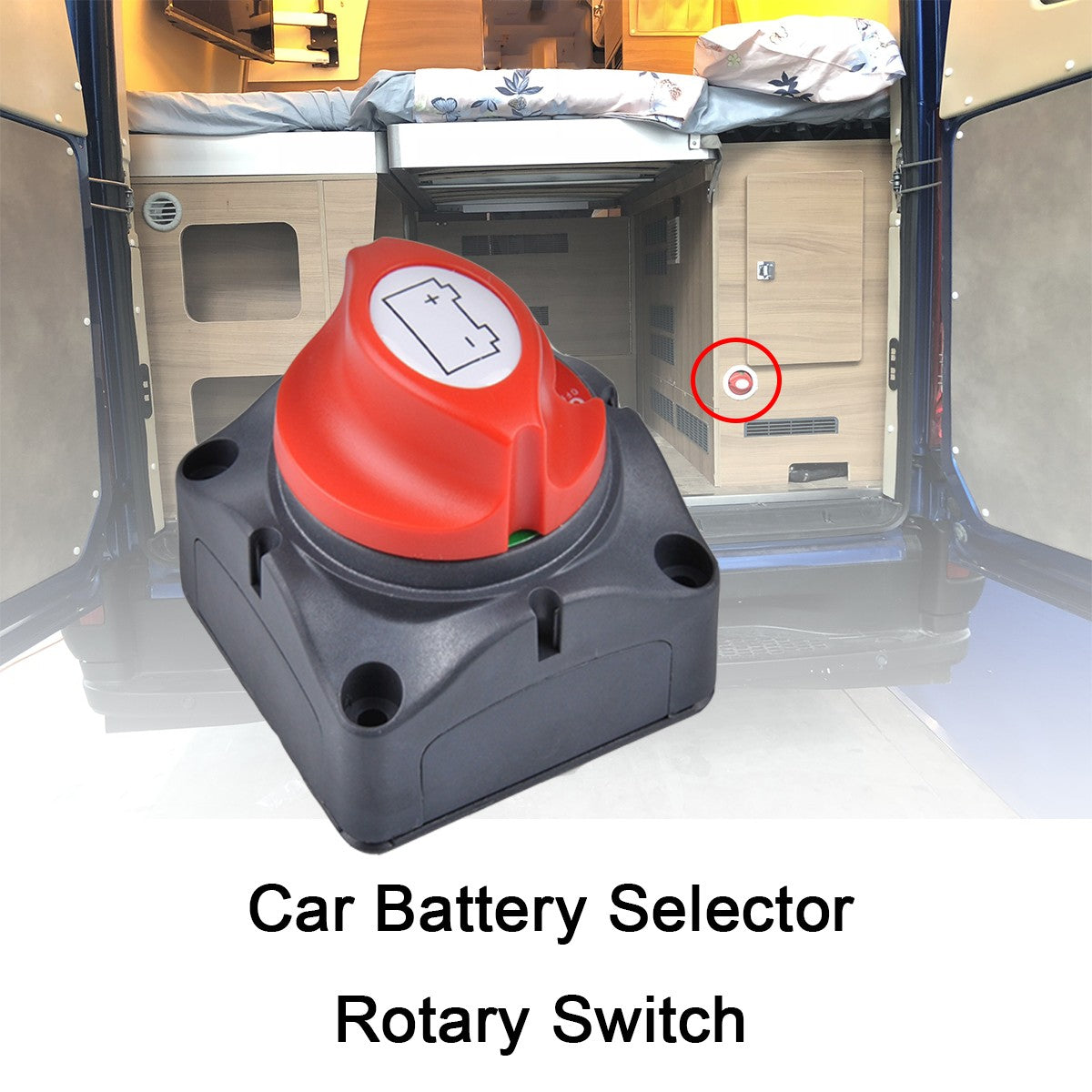 Car Auto RV Marine Boat Battery Selector Isolator Disconnect Rotary Switch Cut