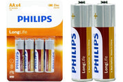 Philips Battery Zinc Carbon AA (Pack of 4)
