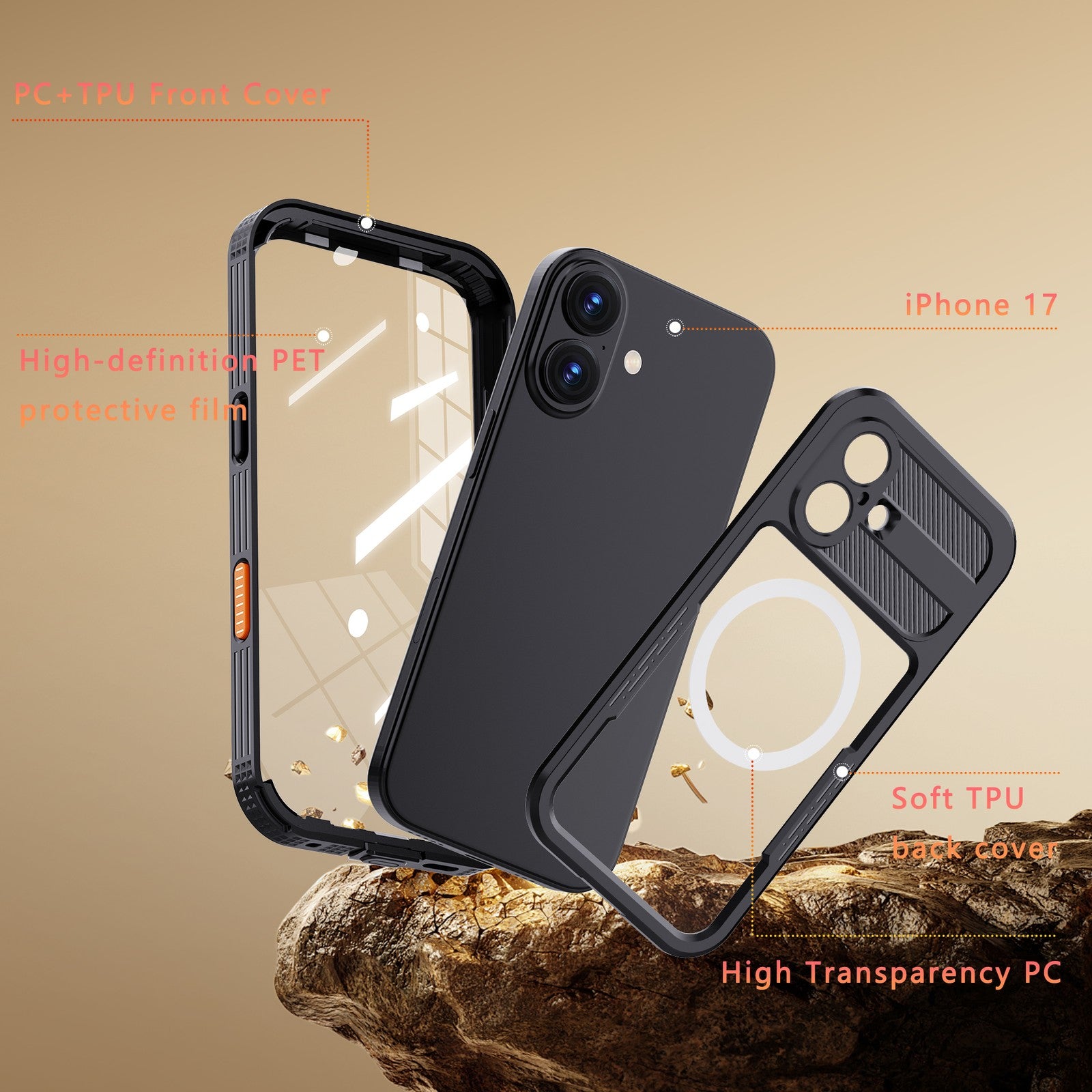Waterproof Case Magsafe Shockproof Cover For iPhone 17