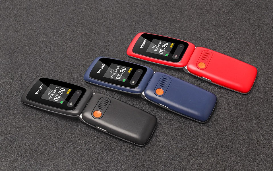 4G Big Button Mobile Flip Phone for Seniors Elderly Unlocked Red