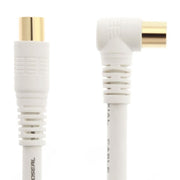 3M TV Antenna Cable Male to Male Aerial Flylead PAL Coax RG6 Quad shield